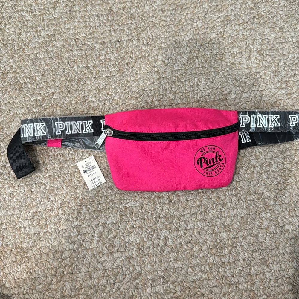 NWT Pink adjustable belt bag